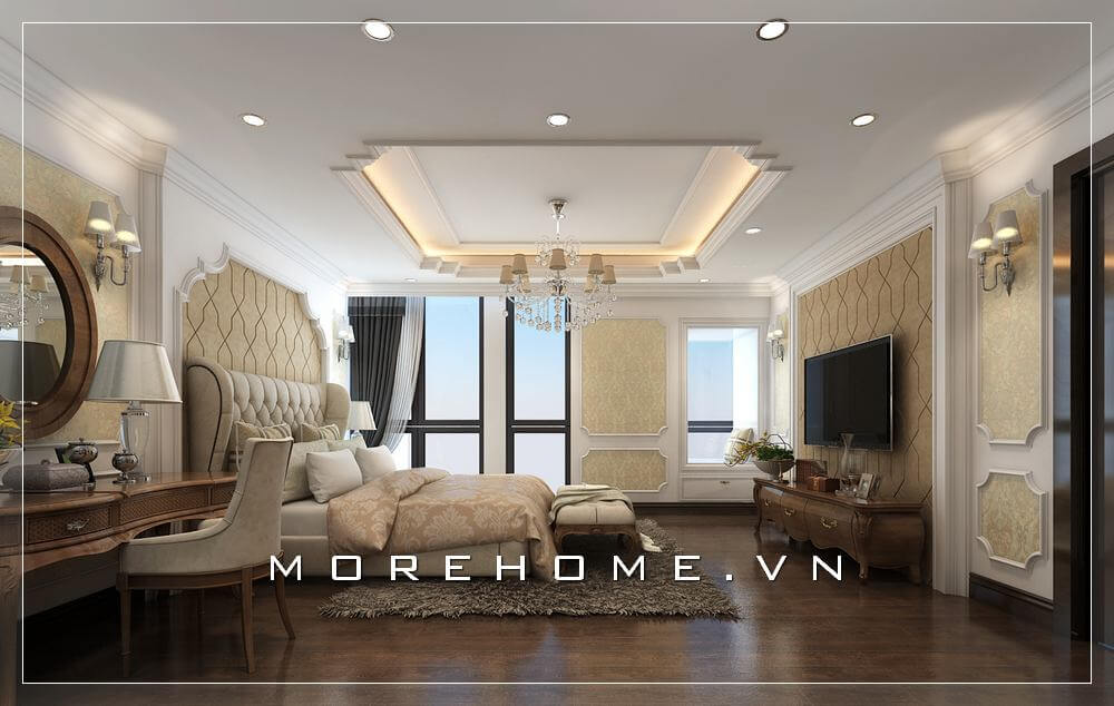 Thiết kế phòng ngủ biệt thự